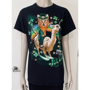 St. Patrick’s Day Kitty Leprechaun Tee